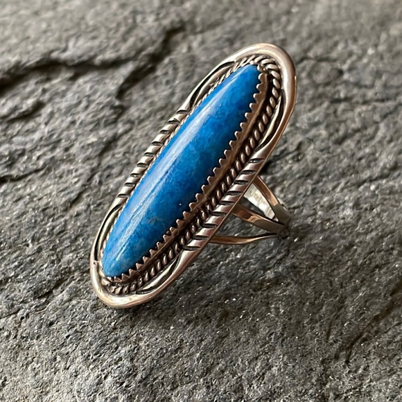 Jewelry - SOLD Native American Vintage Denim Lapis Ring
